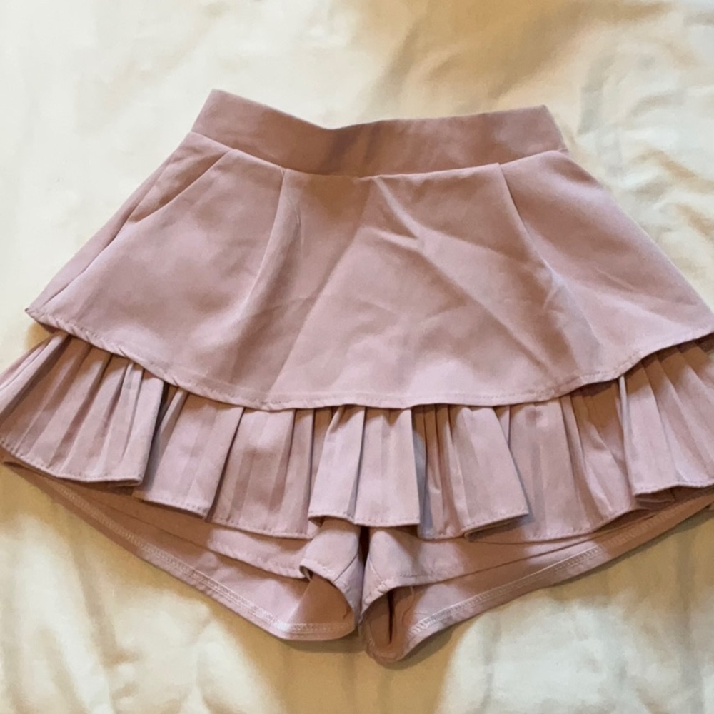 Pink Pleated Skort